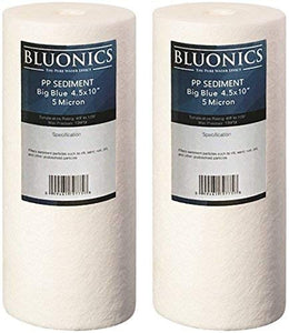 2-pack Bluonics 4.5 x 10 Big Blue Sediment Replacement Water Filters